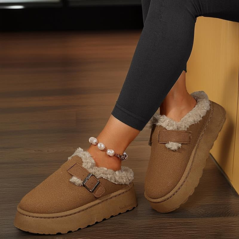 Malta Shearling Suede Clogs  Drako™️