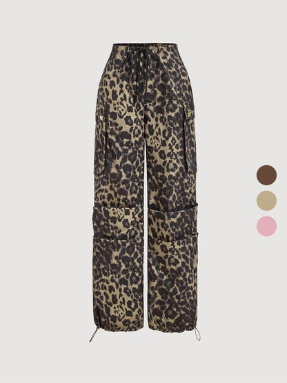 Catania Leopard Cargo Trousers  Drako™️