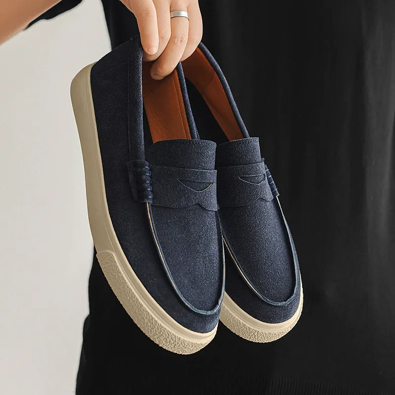 Portofino Suede Penny Loafers  Drako™️