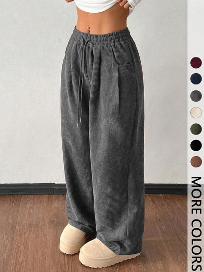 Lucca Corduroy Wide-Leg Pants  Drako™️