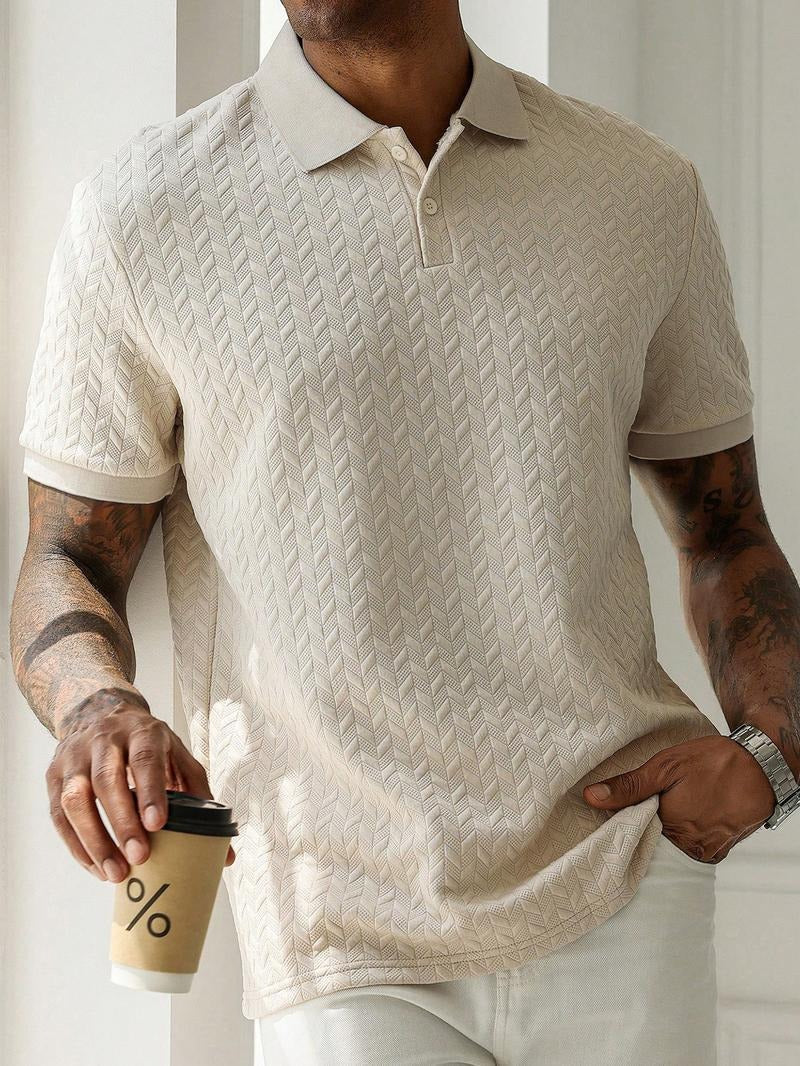 Alassio Textured Polo Shirt  Drako™️
