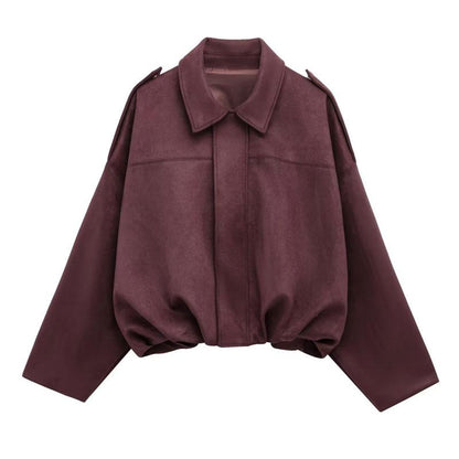 Cortona Cropped Leather Jacket  Drako™️