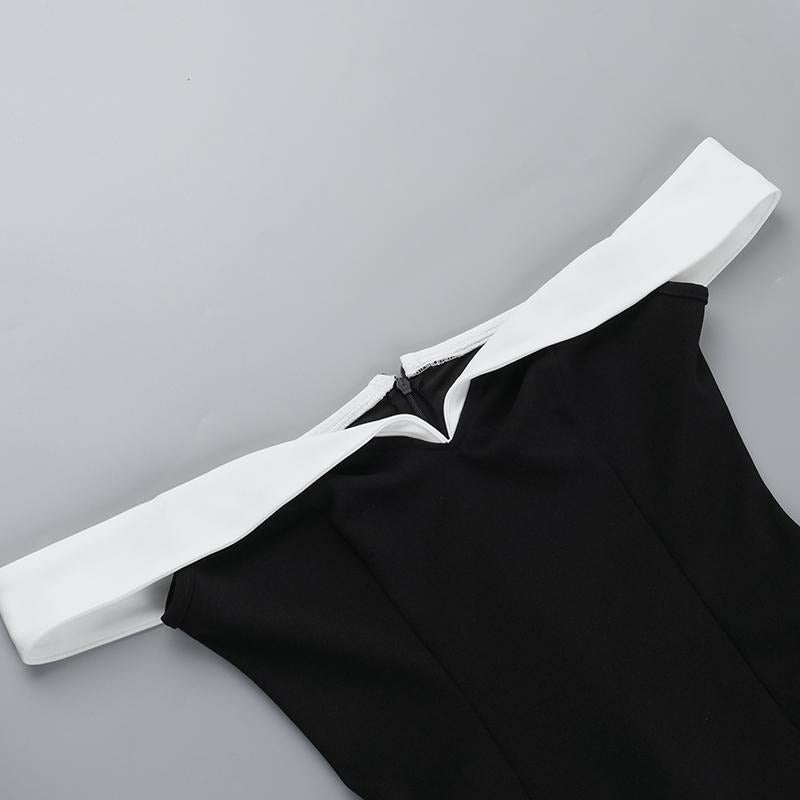 Lunara Contrast Mini Dress  Drako™️
