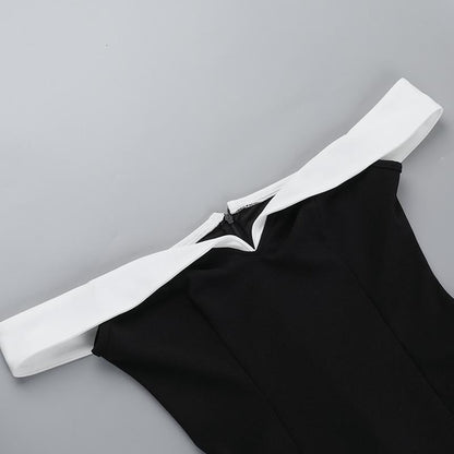 Lunara Contrast Mini Dress  Drako™️