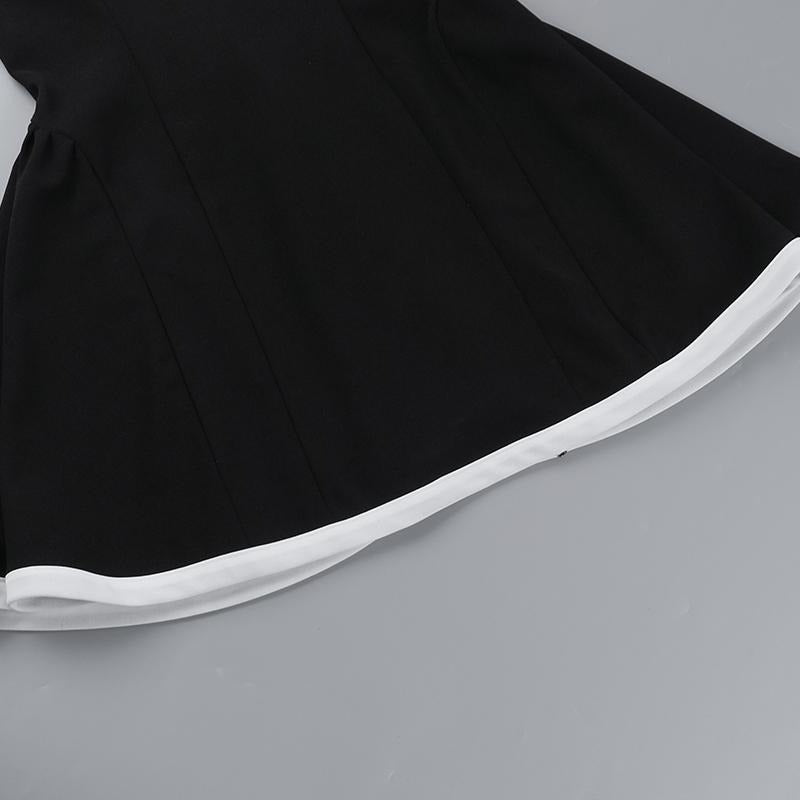 Lunara Contrast Mini Dress  Drako™️