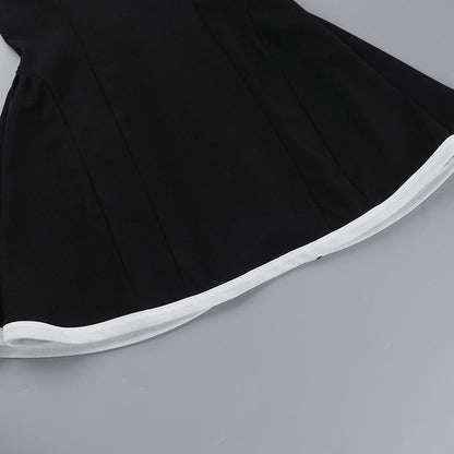 Lunara Contrast Mini Dress  Drako™️