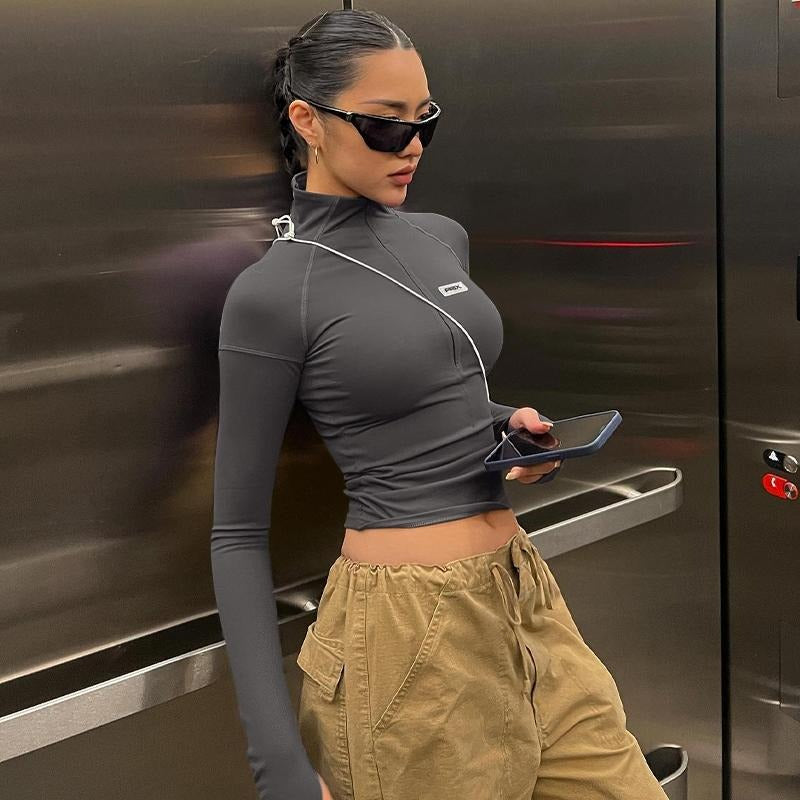 Solvèra Zip Crop Top  Drako™️