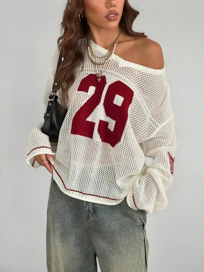 Verona Varsity Knit Sweater  Drako™️