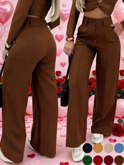Taormina Tailored Wide-Leg Trousers  Drako™️