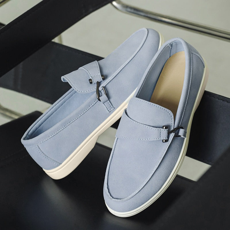Sorrento Buckle Suede Loafers  Drako™️