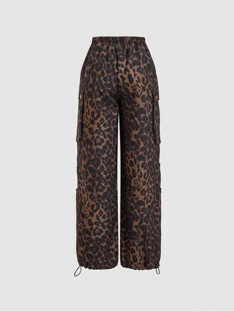 Catania Leopard Cargo Trousers  Drako™️