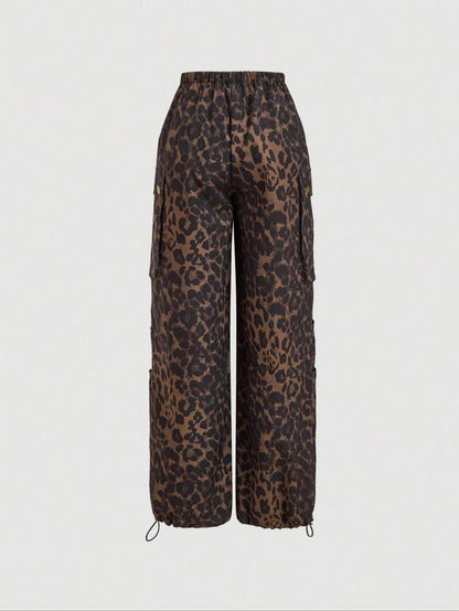 Catania Leopard Cargo Trousers  Drako™️