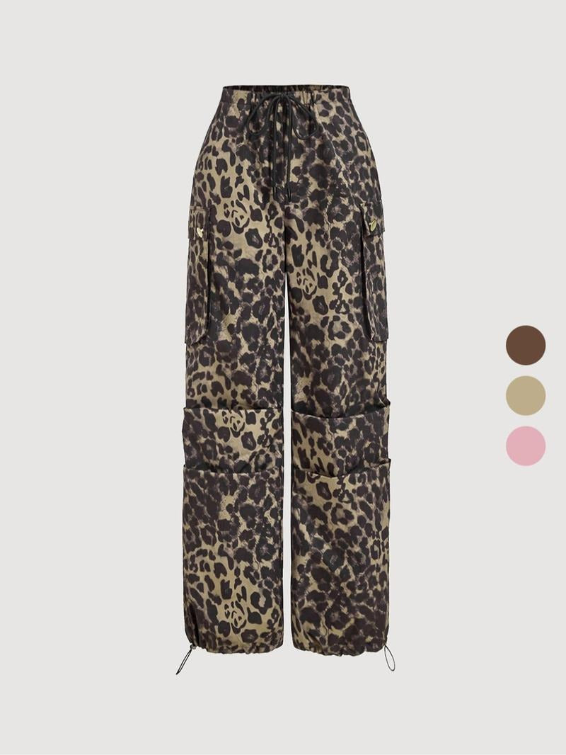 Catania Leopard Cargo Trousers  Drako™️