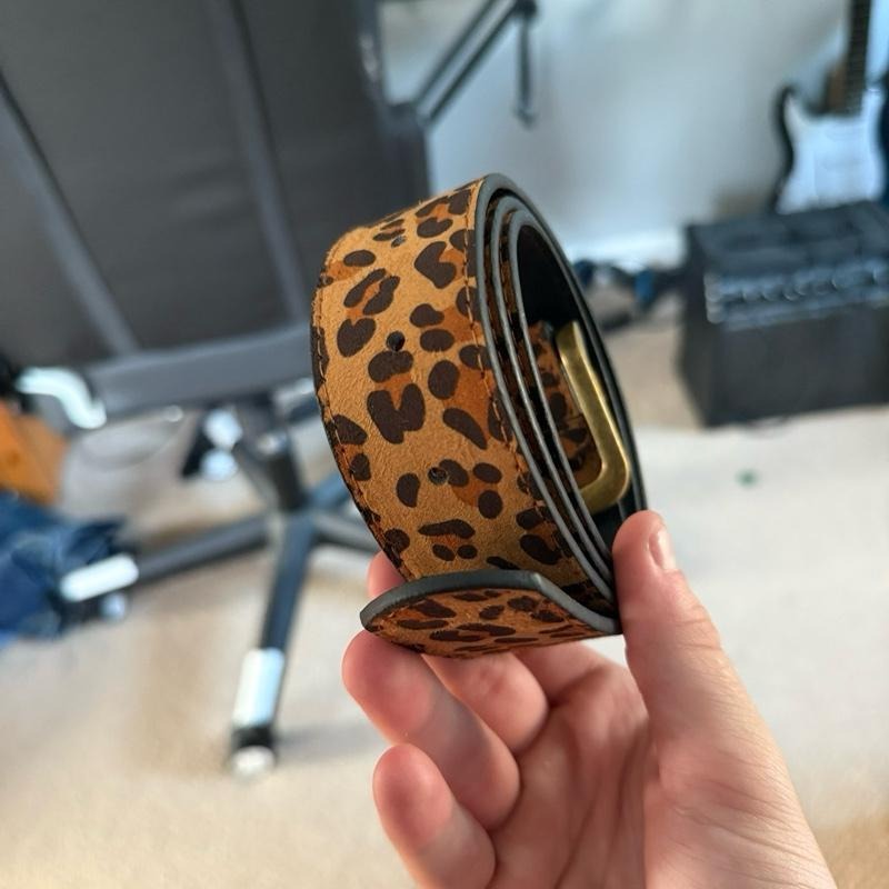 Monaco Leopard Suede Belt  Drako™️