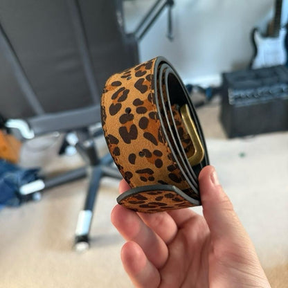 Monaco Leopard Suede Belt  Drako™️