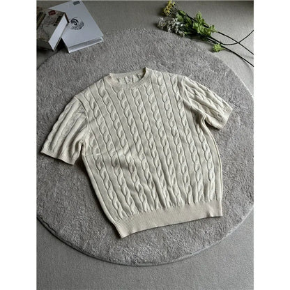 Everyday Cable Knit Sweater Tee  Drako™️