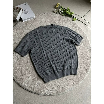 Everyday Cable Knit Sweater Tee  Drako™️