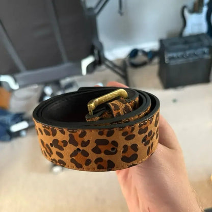 Monaco Leopard Suede Belt  Drako™️