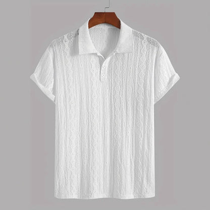 Benson Knit Jacquard Polo  Drako™️