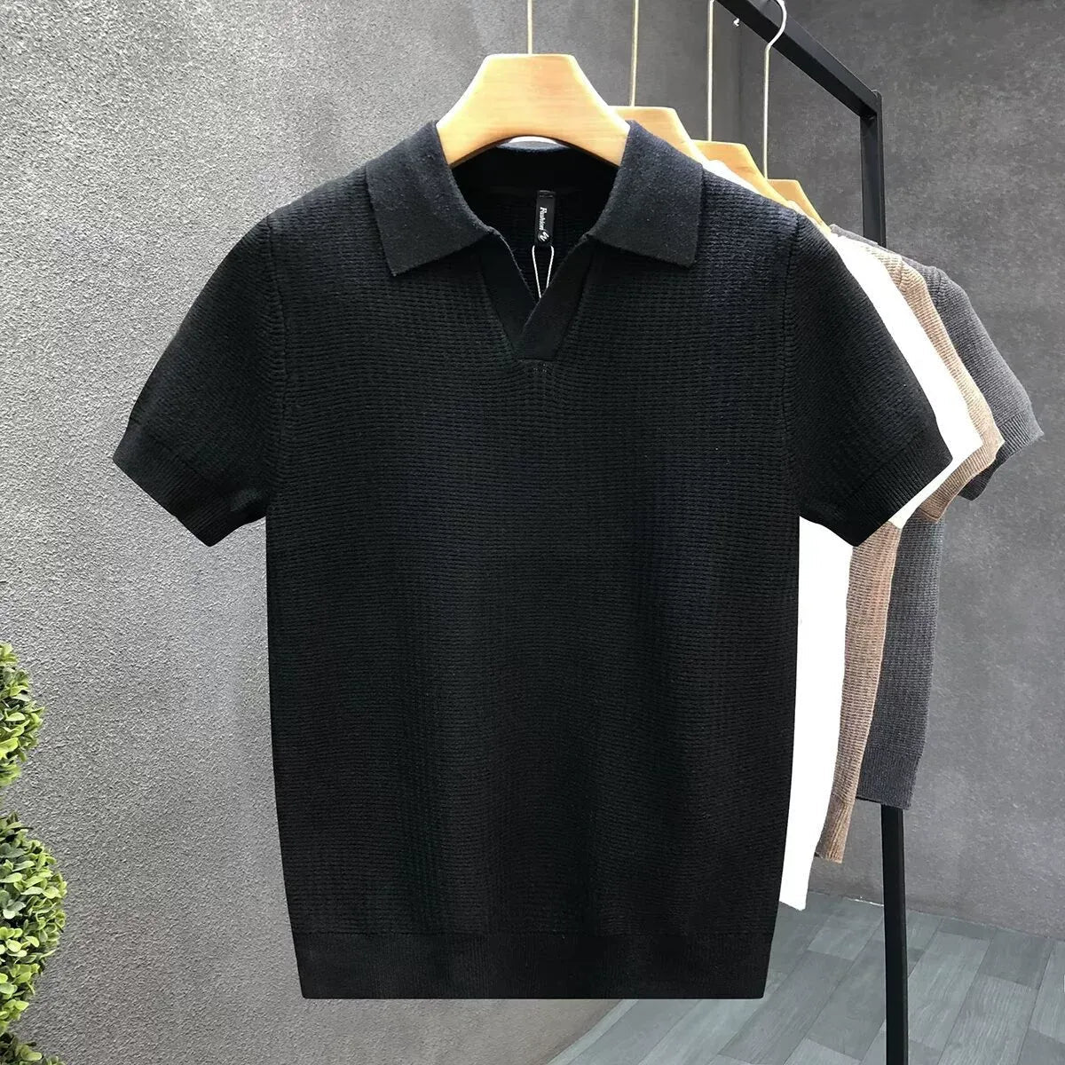 Positano Knit Polo Shirt  Drako™️