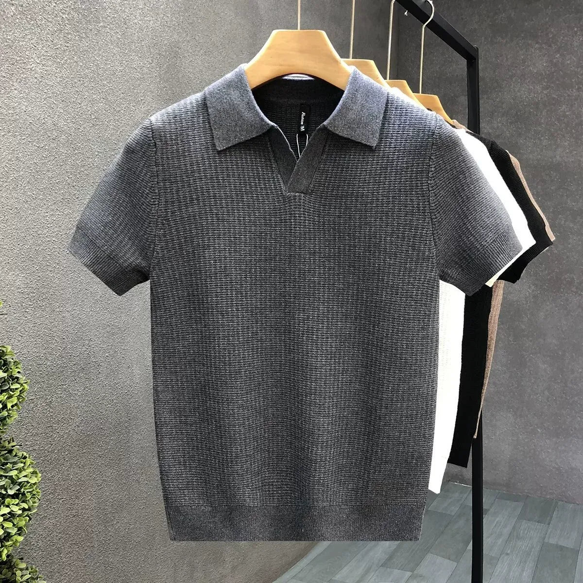 Positano Knit Polo Shirt  Drako™️