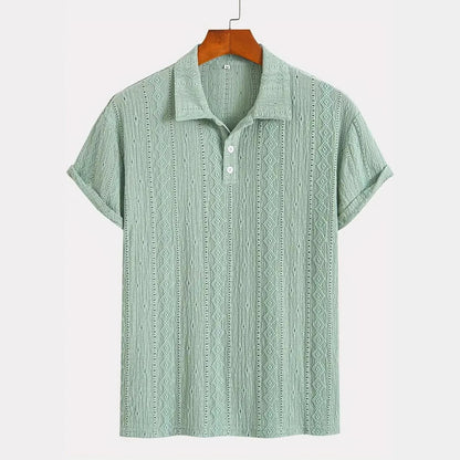 Benson Knit Jacquard Polo  Drako™️