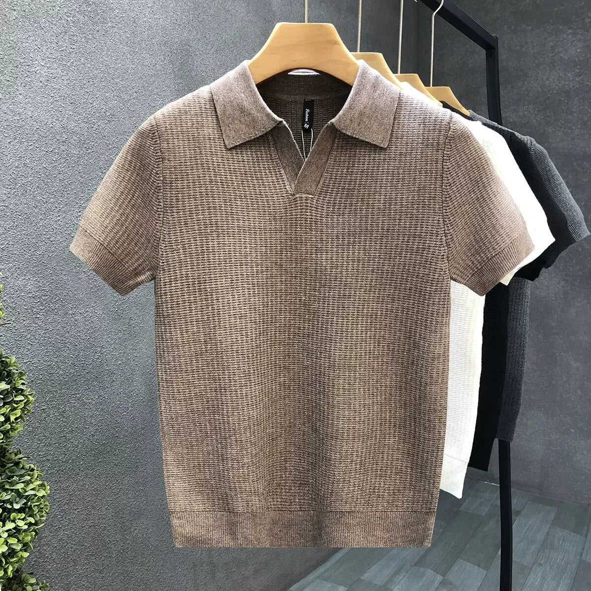 Positano Knit Polo Shirt  Drako™️