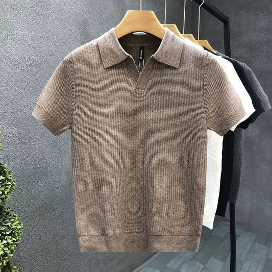 Positano Knit Polo Shirt  Drako™️