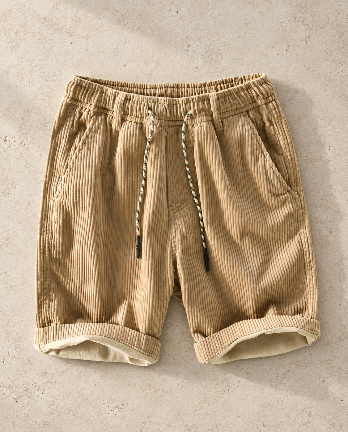 Callan Ribbed Drawstring Shorts  Drako™️ shorts