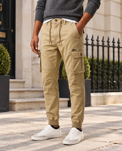 Evander Cargo Joggers — Khaki, full item