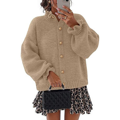 Sines Buttoned Knit Cardigan  Drako™️