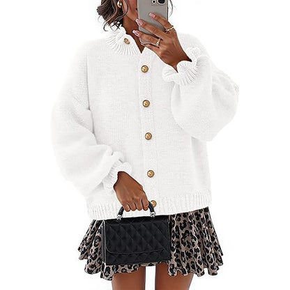 Sines Buttoned Knit Cardigan  Drako™️